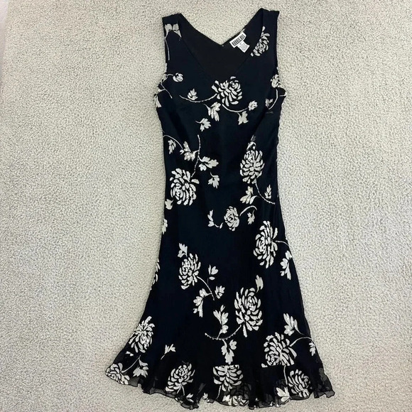 Y2K Slip Dress Women 12 Silk Maxi Sequin Beaded Dark Romantic Practical Magic - Picture 1 of 12